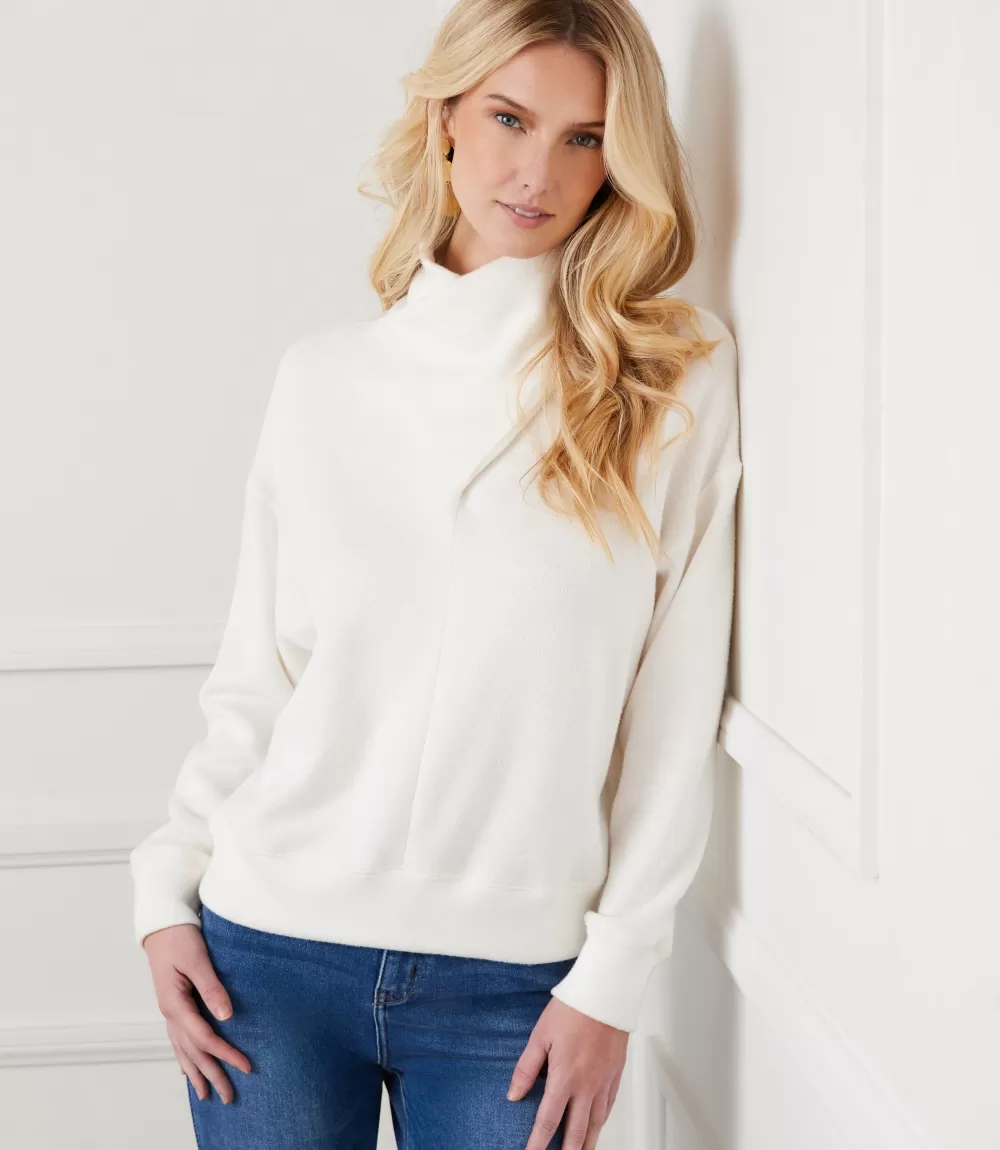 Faux Wrap Turtleneck Top>Karen Kane Cheap