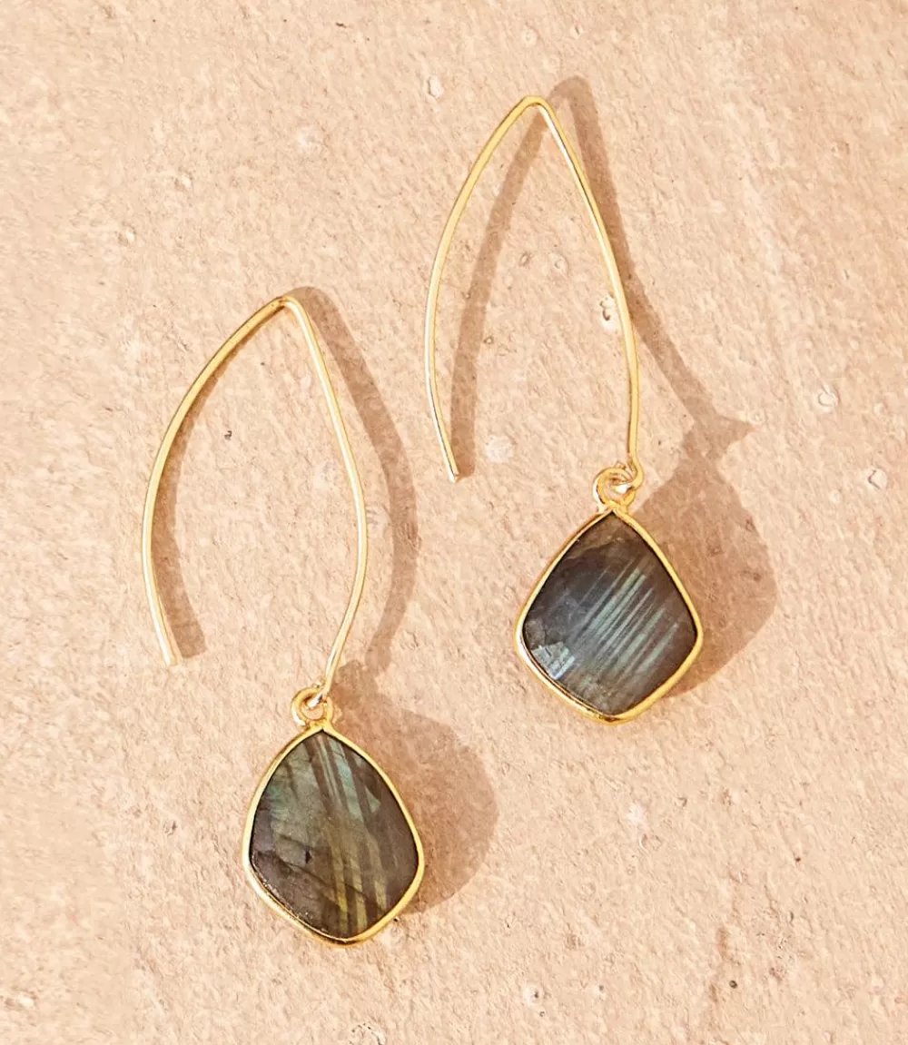 Gemstone Drop Earrings>Karen Kane Shop