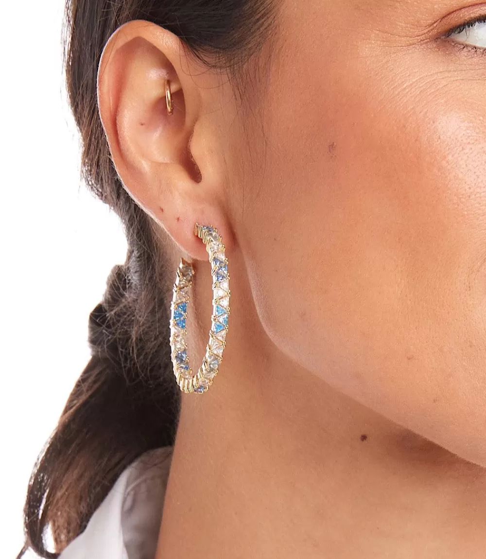 Gemstone Hoop Earrings>Karen Kane Outlet