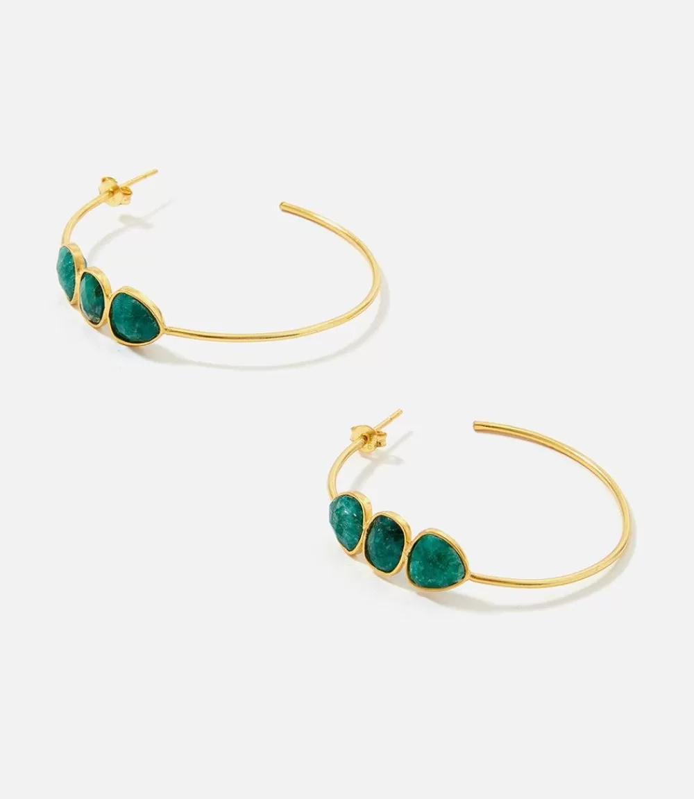 Gemstone Hoop Earrings>Karen Kane Flash Sale