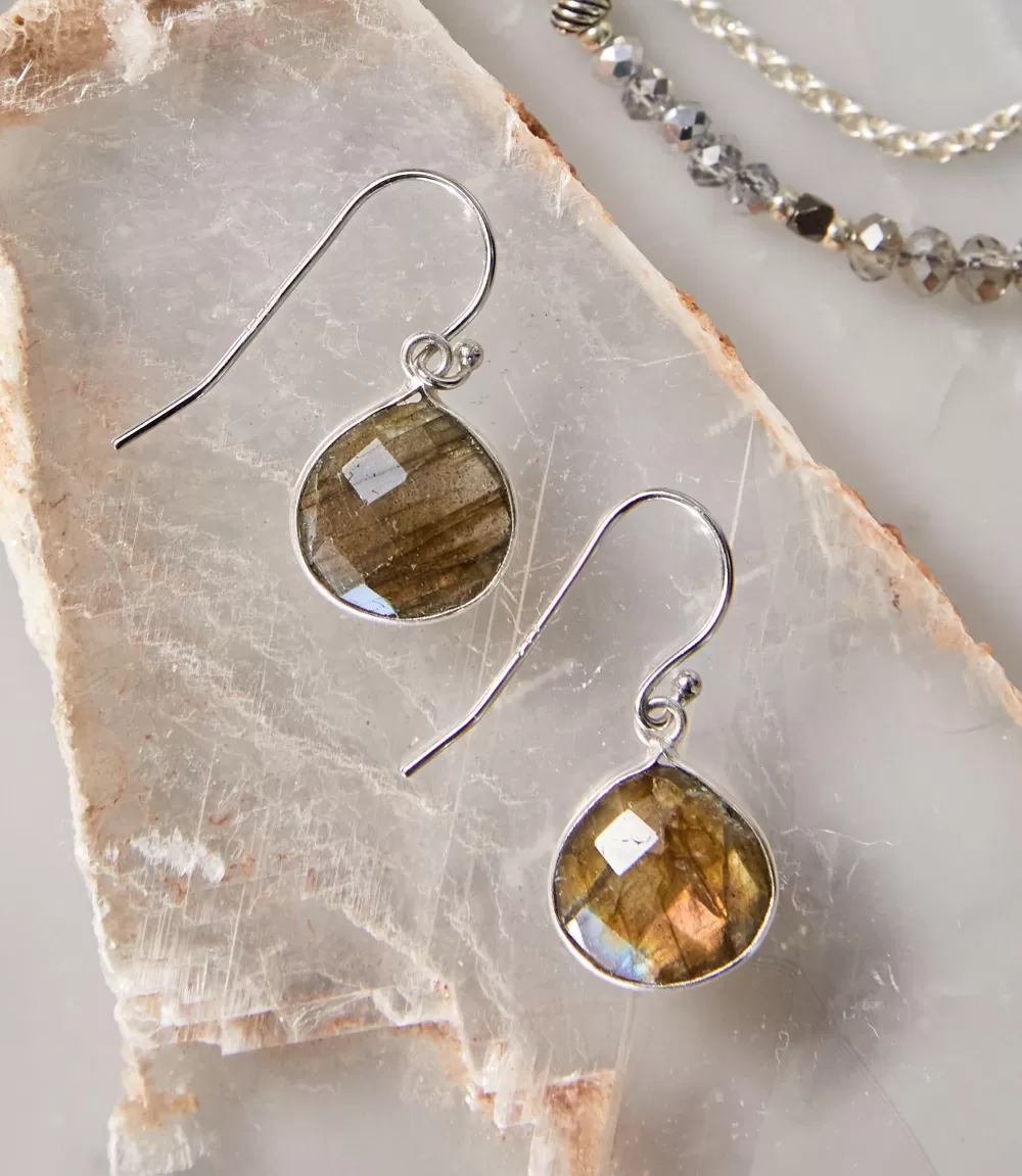 Gemstone Pear Drop Earrings>Karen Kane Best Sale