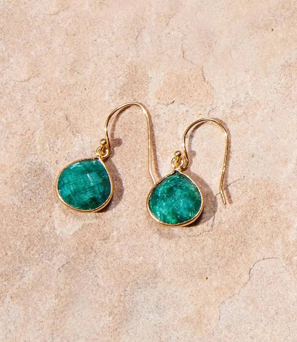 Gemstone Pear Drop Earrings>Karen Kane Sale