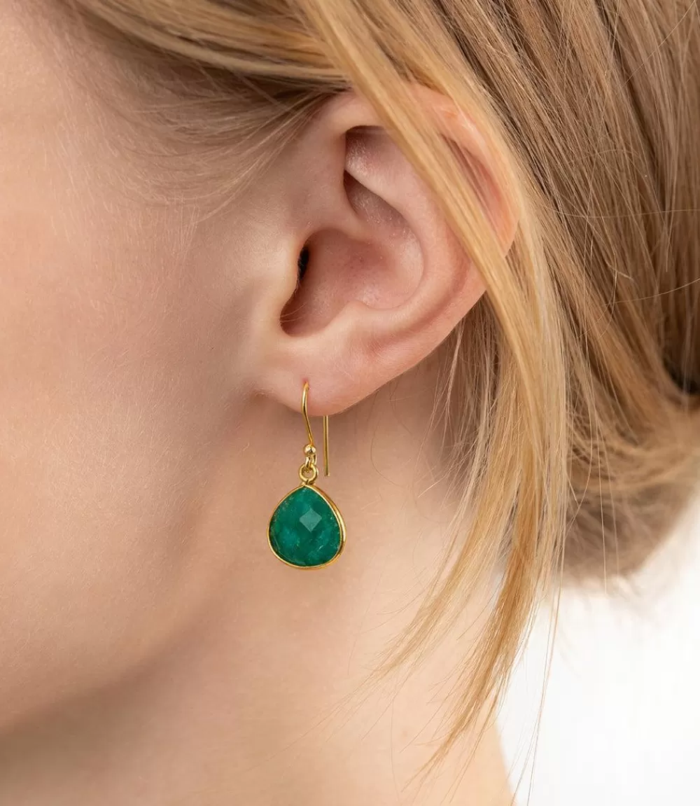 Gemstone Pear Drop Earrings>Karen Kane Sale