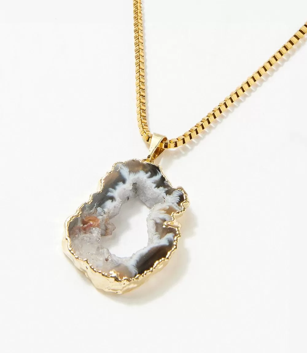 Geode Pendant Necklace>Karen Kane Discount