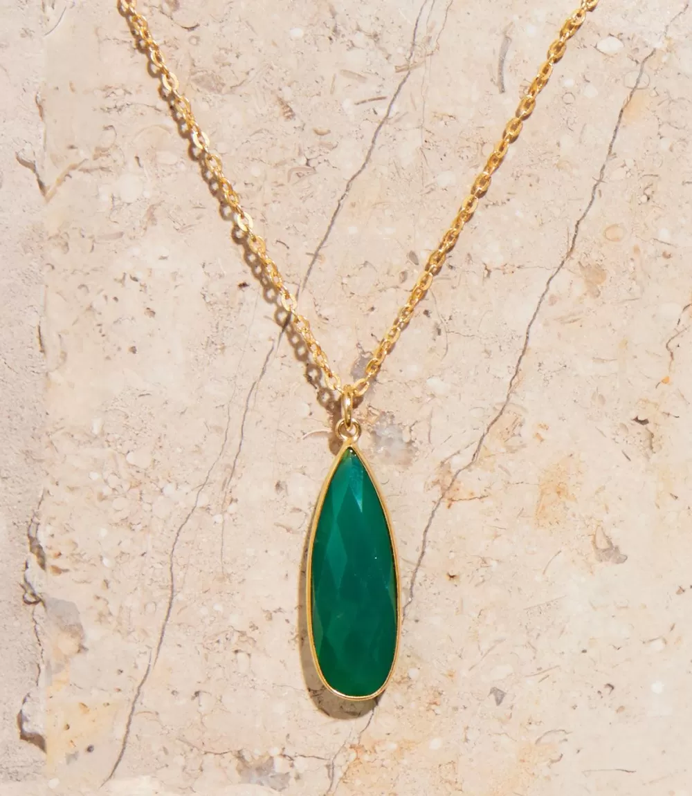 Green Onyx Quartz Necklace>Karen Kane Best Sale