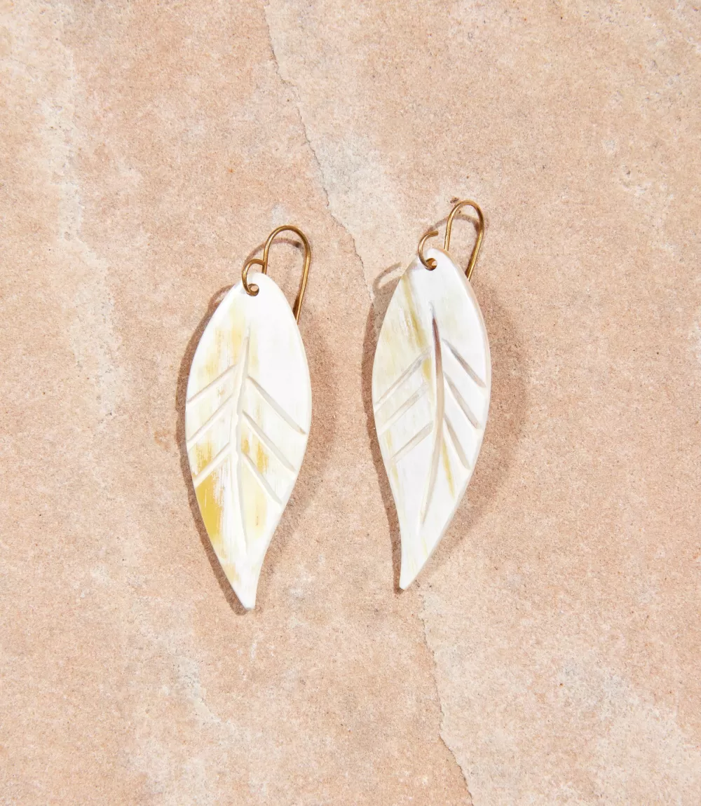 Horn Leaf Earrings>Karen Kane Hot