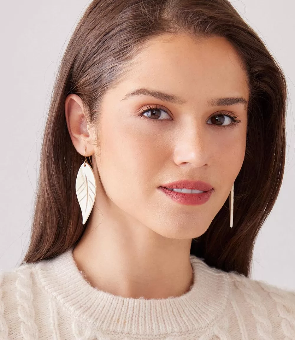 Horn Leaf Earrings>Karen Kane Hot