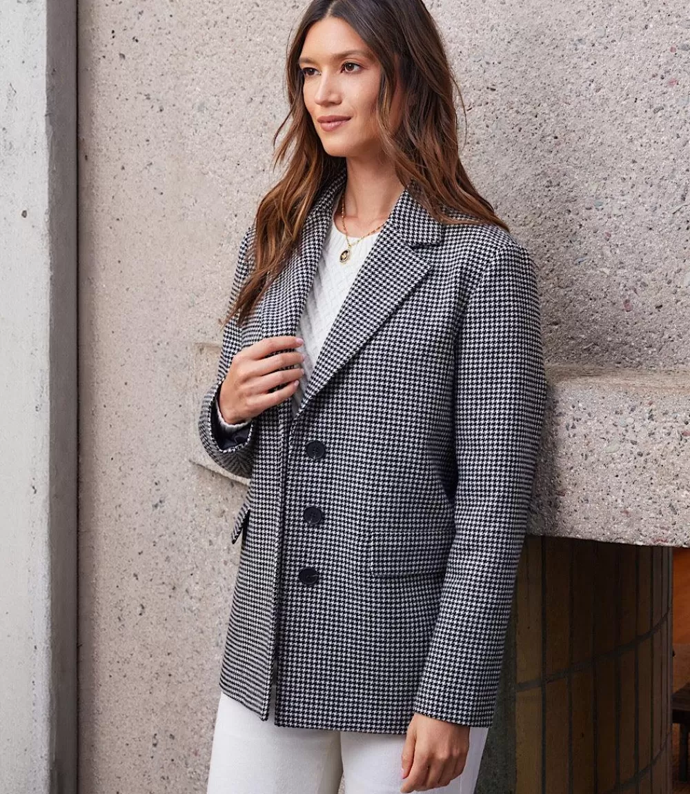 Houndstooth Blazer>Karen Kane Best Sale