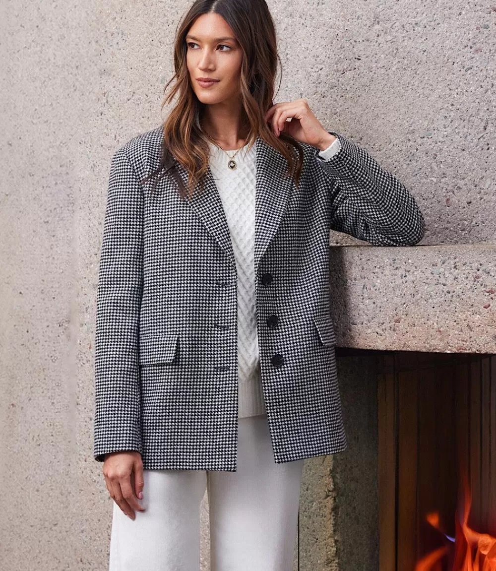 Houndstooth Blazer>Karen Kane Best Sale