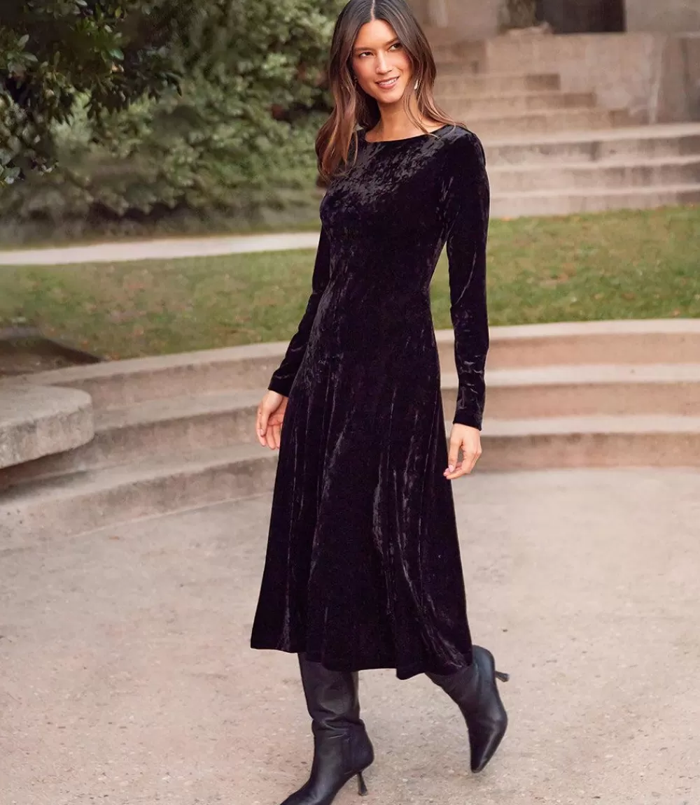 Kate Velvet Midi Dress>Karen Kane Store