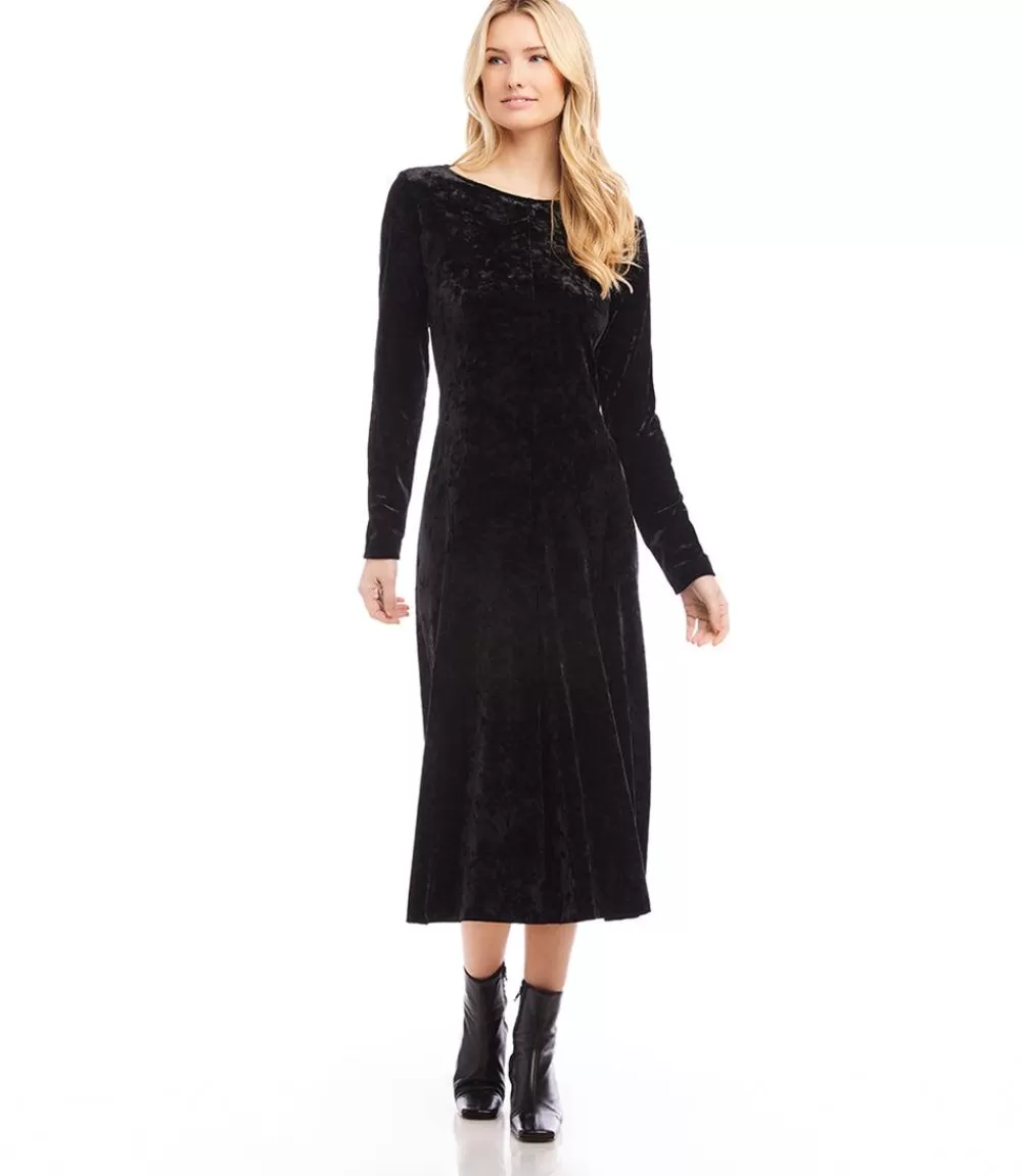 Kate Velvet Midi Dress>Karen Kane Store