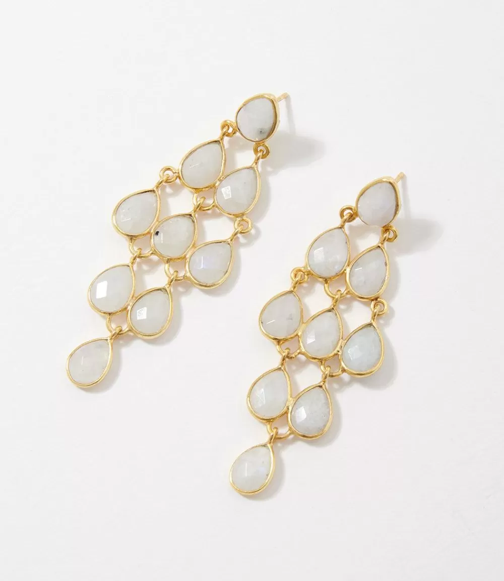 Large Gemstone Chandelier Earrings>Karen Kane Hot