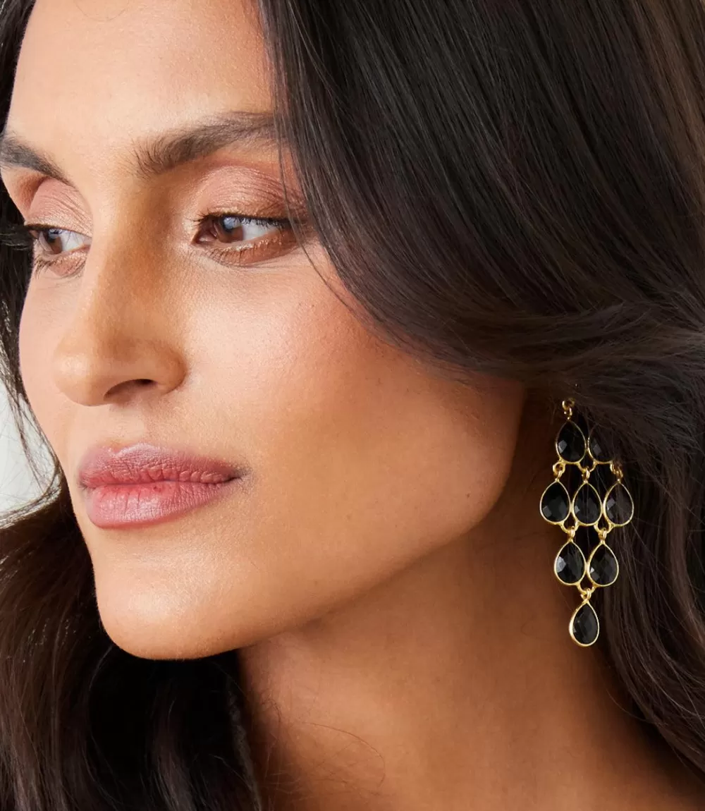 Large Gemstone Chandelier Earrings>Karen Kane Cheap