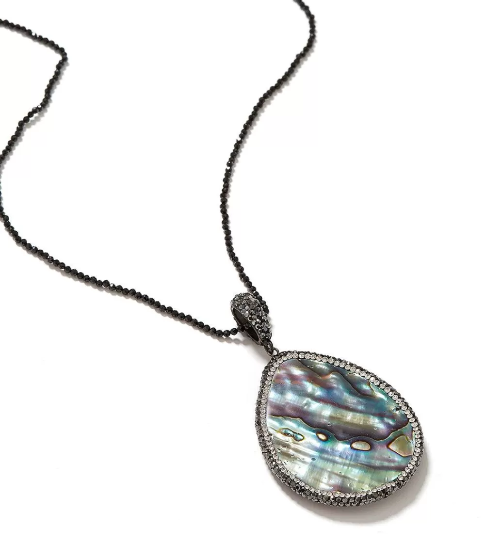 Large Mother of Pearl Pendant Necklace>Karen Kane Store