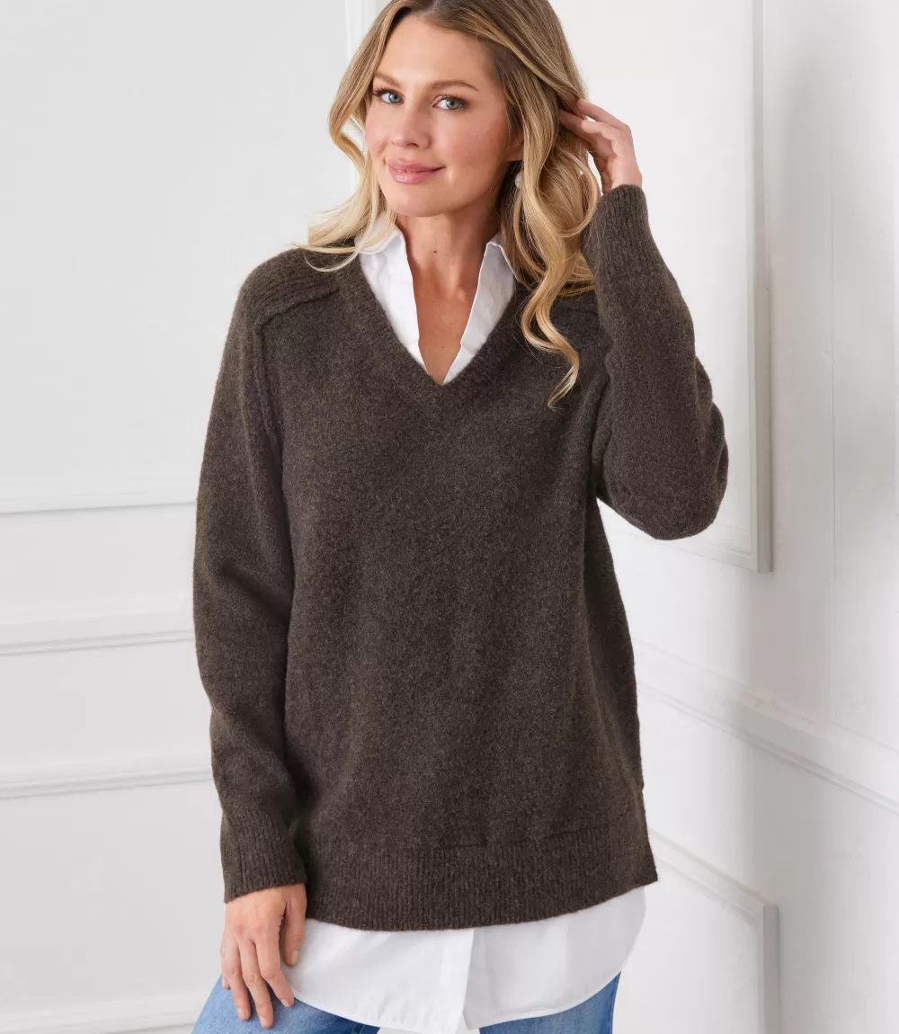 Layered Sweater>Karen Kane Discount