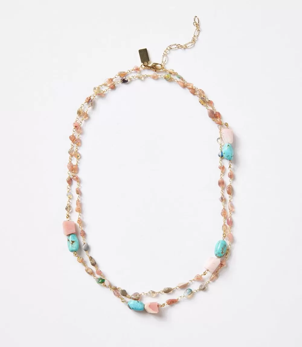 Long Beaded Gemstone Necklace>Karen Kane Cheap