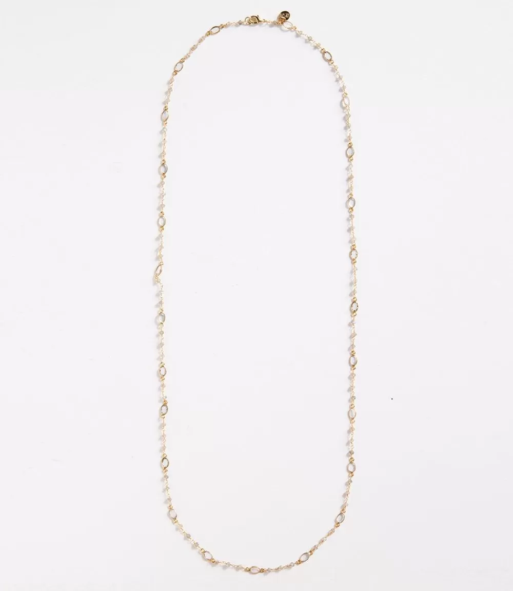 Long Quartz Station Necklace>Karen Kane Store