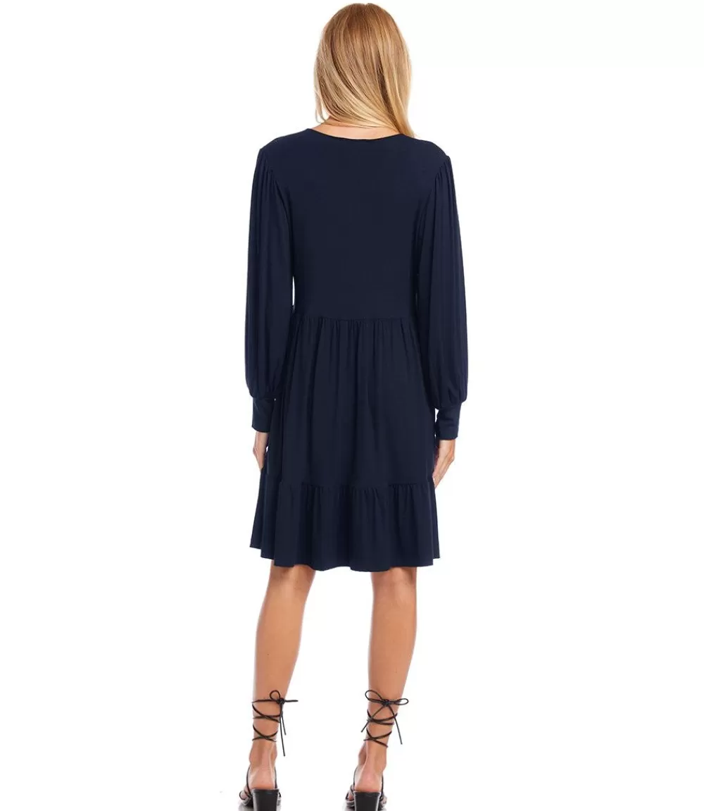 Long Sleeve Tiered Dress>Karen Kane Sale