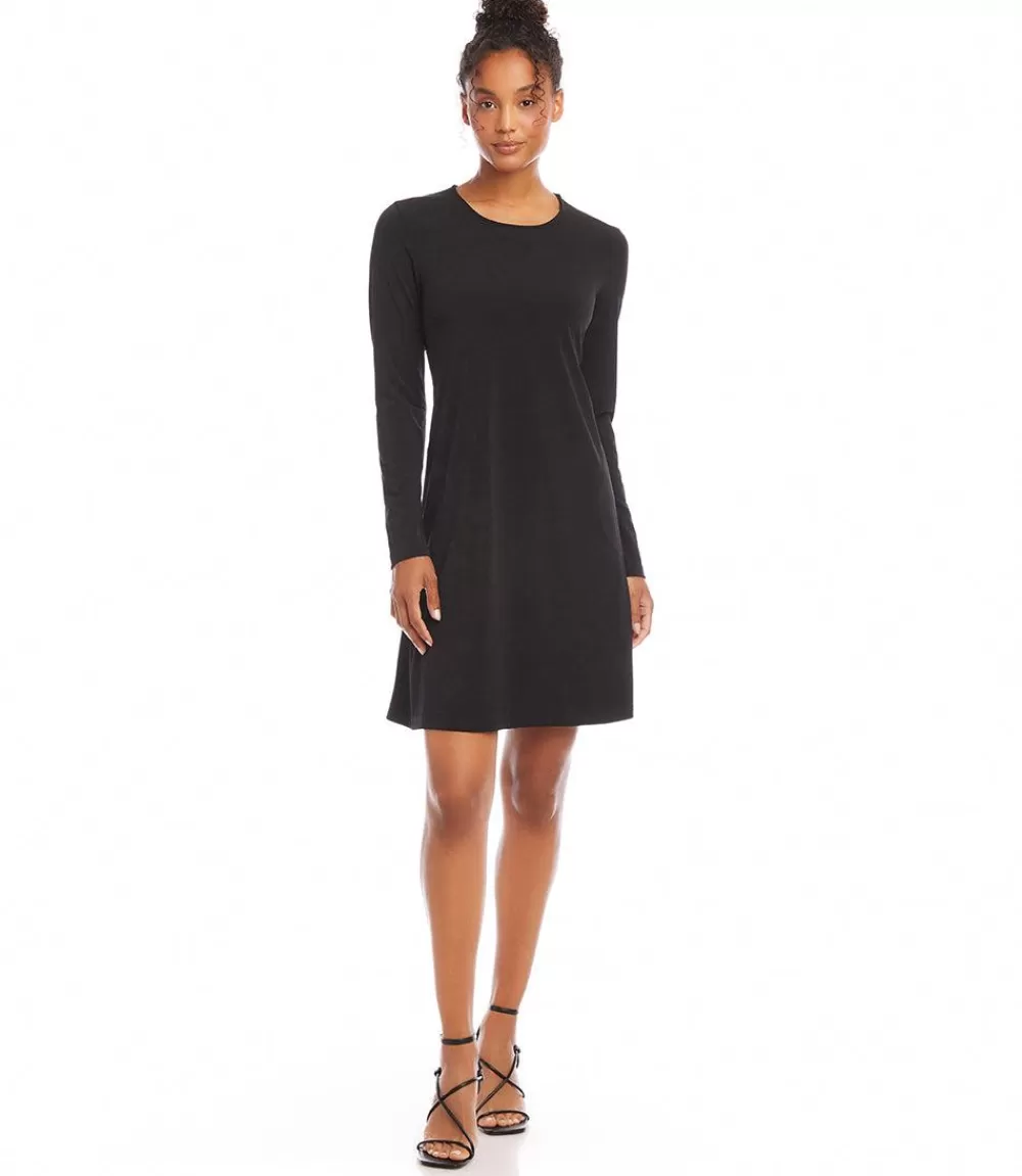 Long Sleeve Travel Jersey Dress>Karen Kane Clearance