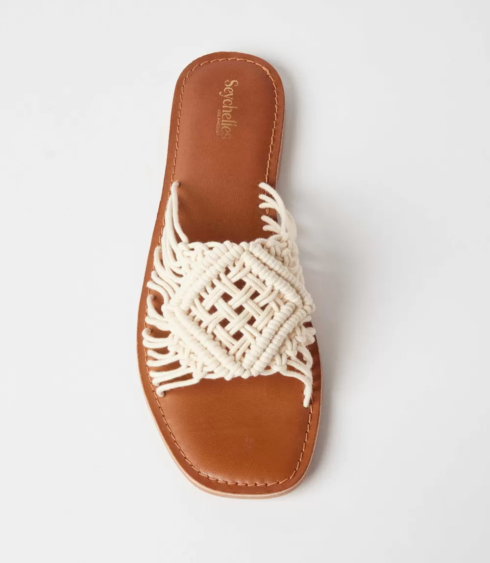 Mahogany Woven Slides>Karen Kane Shop