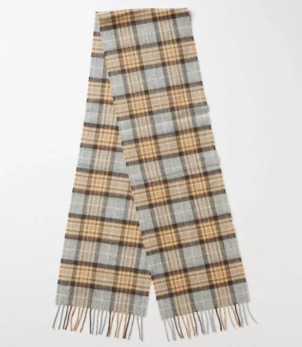 Merino Wool Fringed Plaid Scarf>Karen Kane Shop