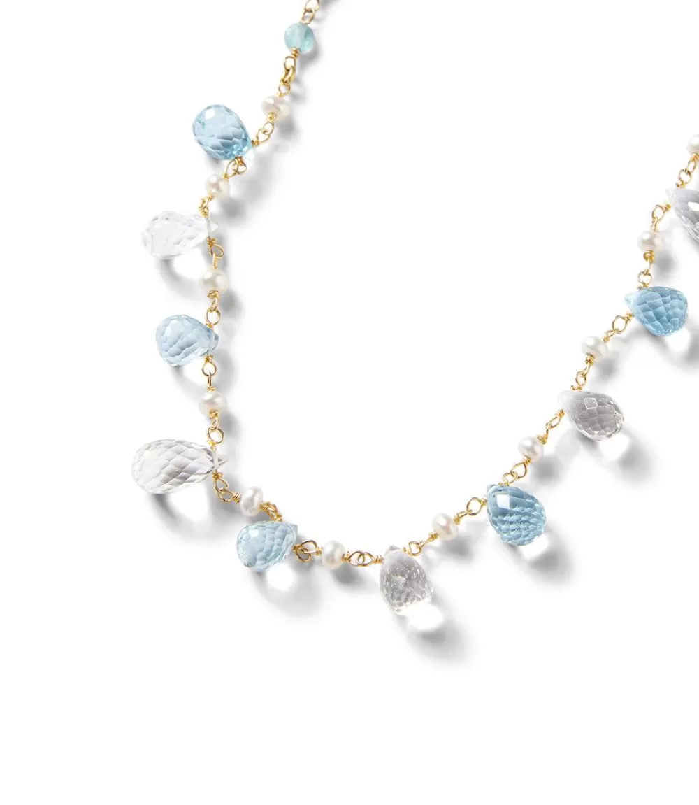 Moonstone And Chalcedony Necklace>Karen Kane New