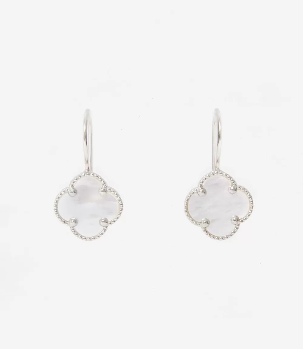 Mother Of Pearl Clover Earrings>Karen Kane Fashion