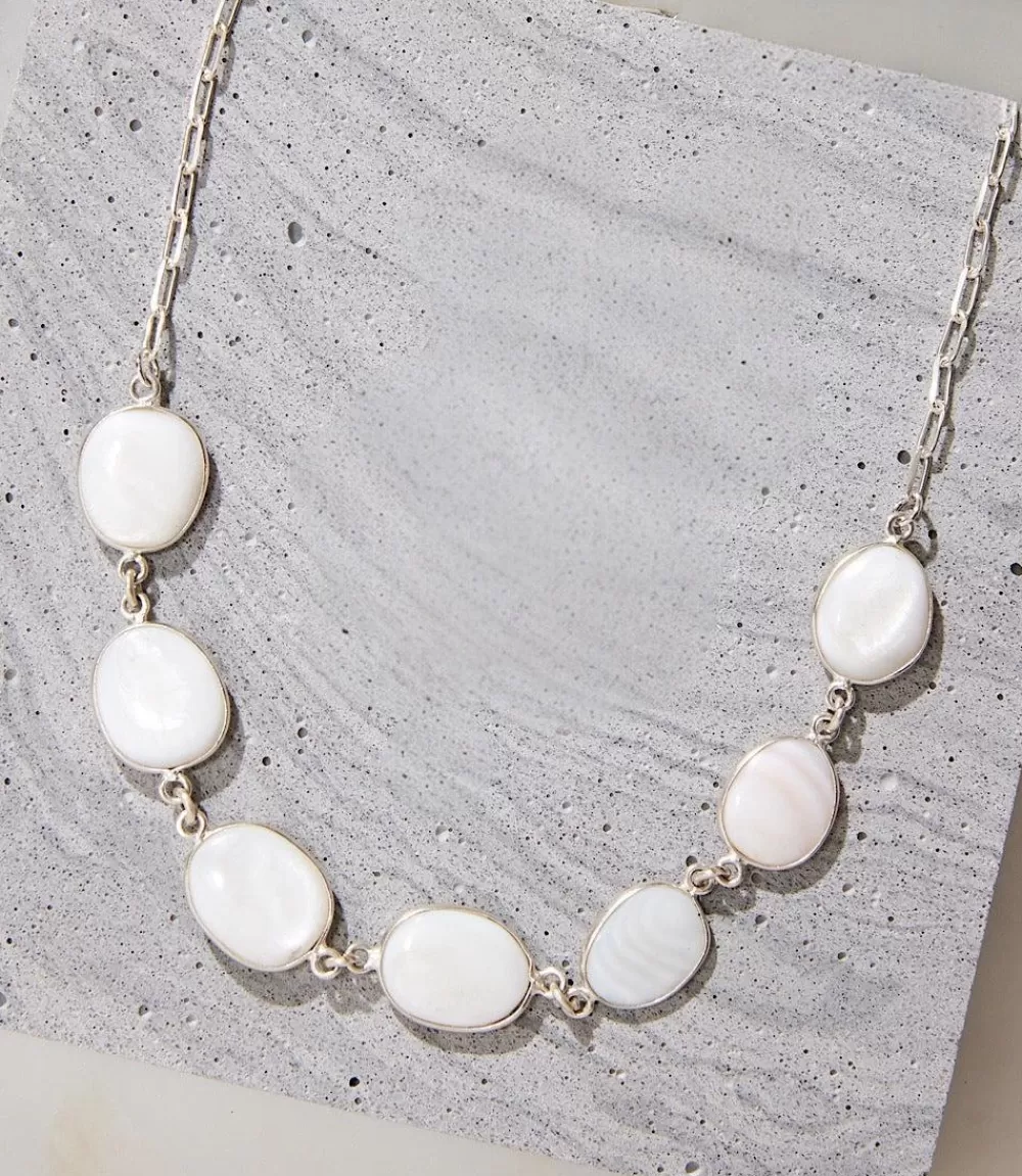 Mother Of Pearl Station Necklace>Karen Kane Discount