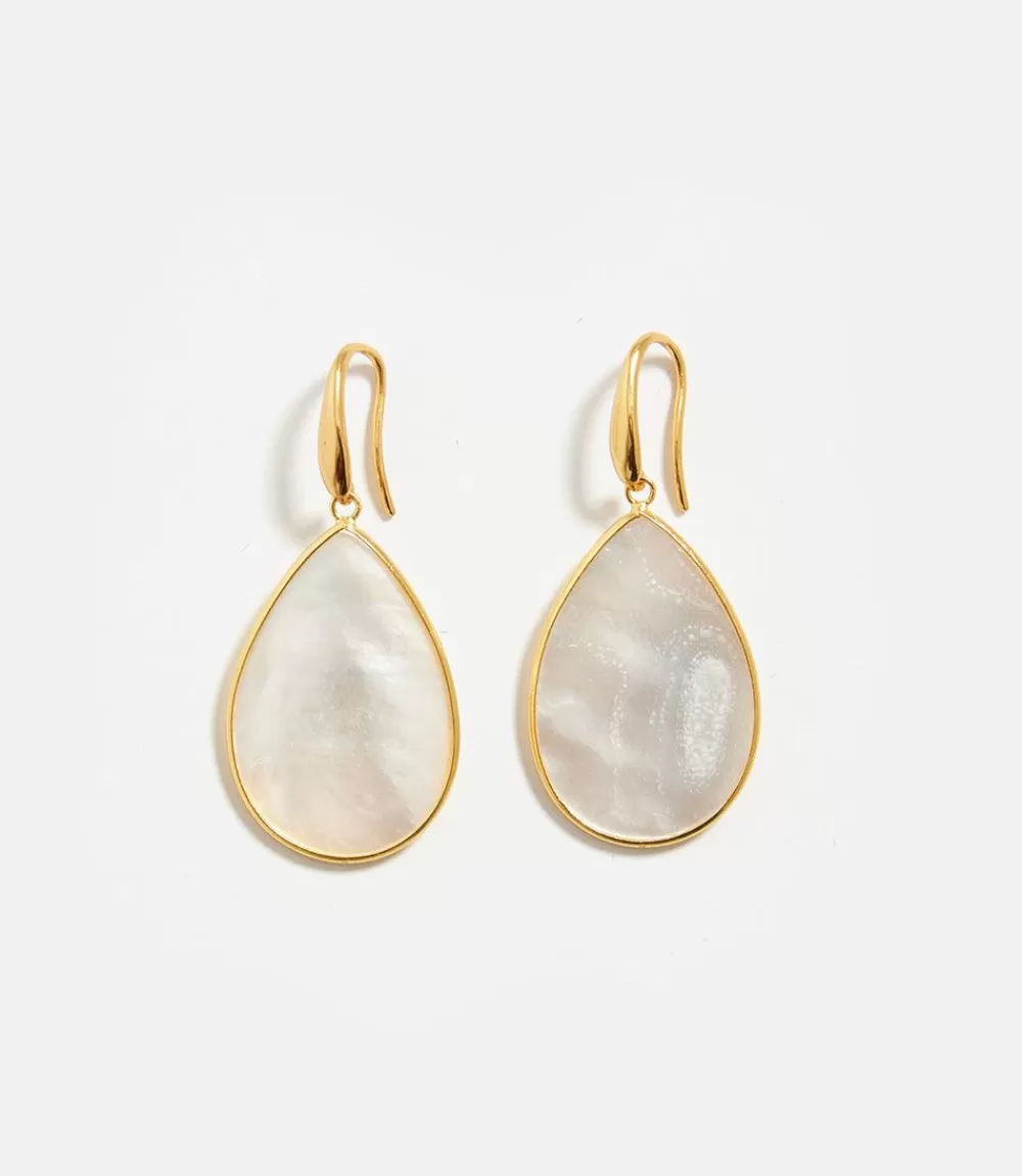 Mother of Pearl Teardrop Earrings>Karen Kane Shop