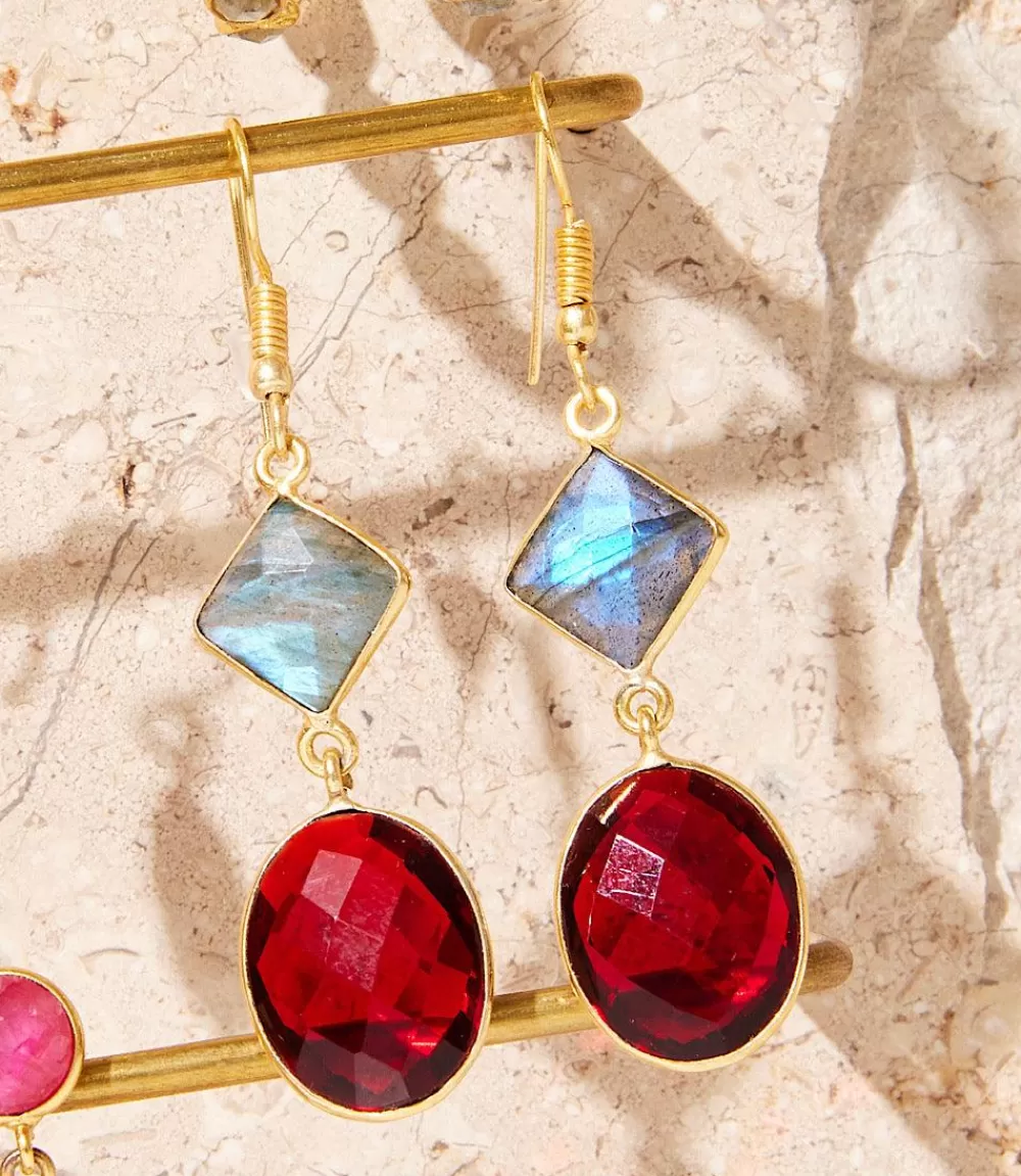 Multi Gemstone Earrings>Karen Kane Cheap