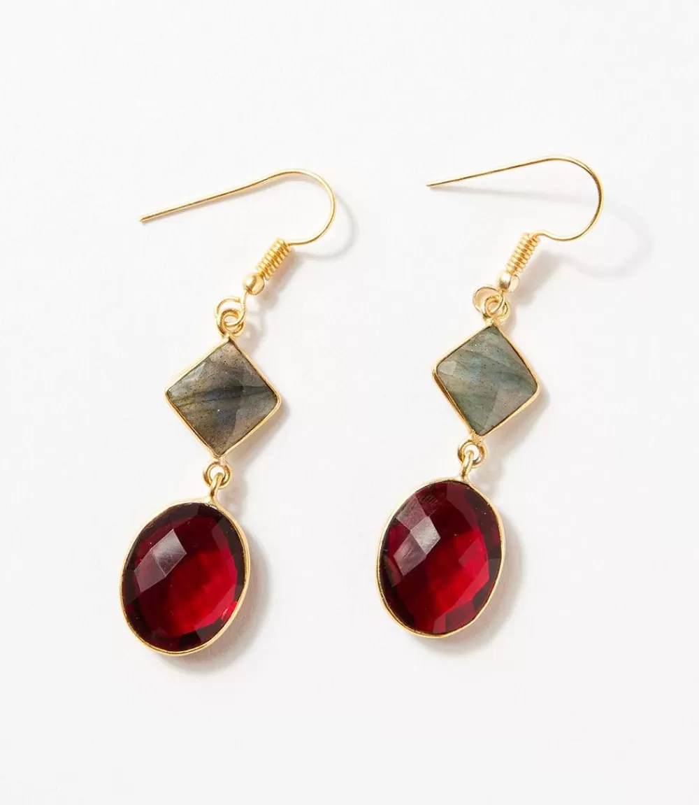 Multi Gemstone Earrings>Karen Kane Cheap