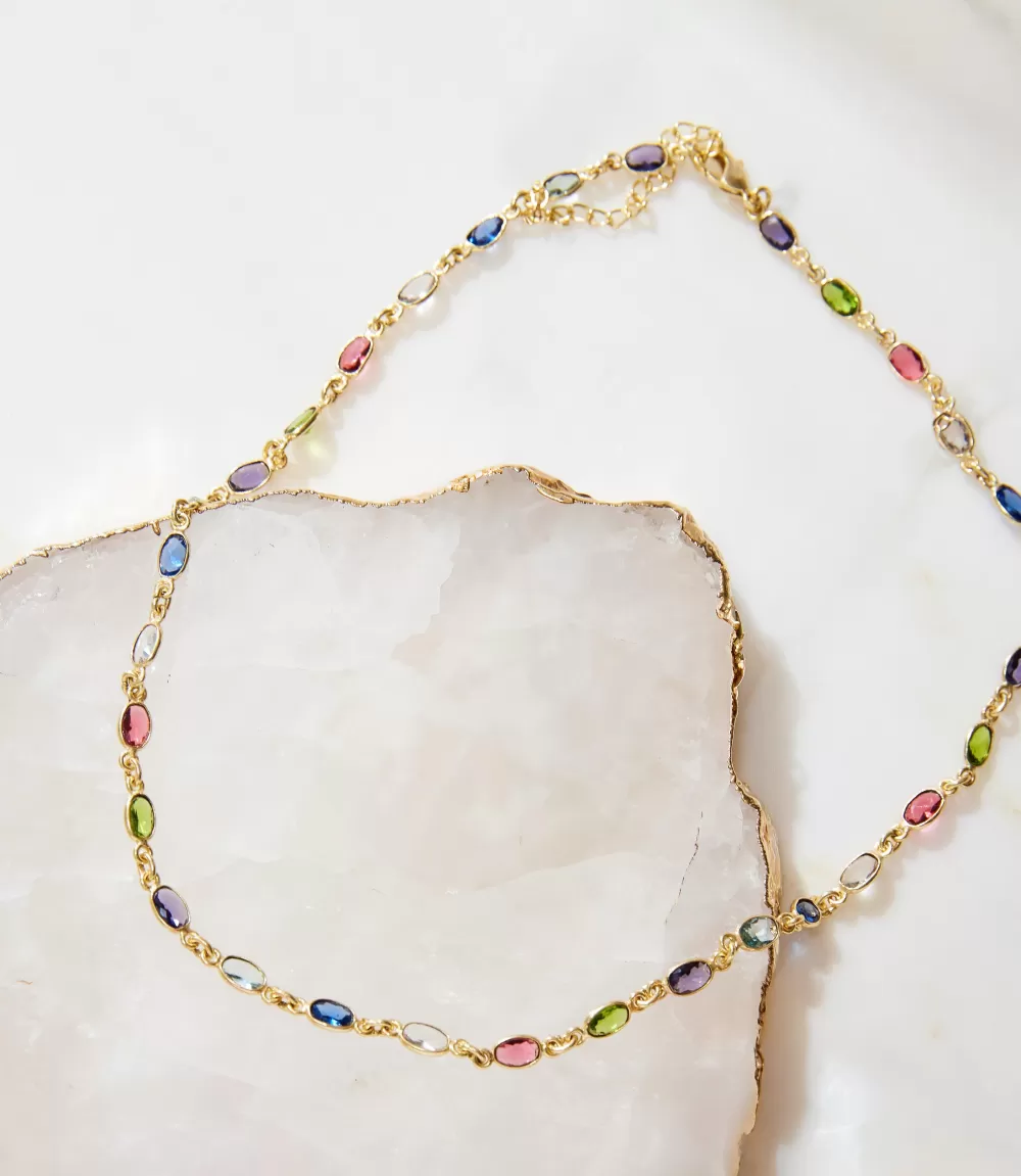 Multi Gemstone Necklace>Karen Kane Discount