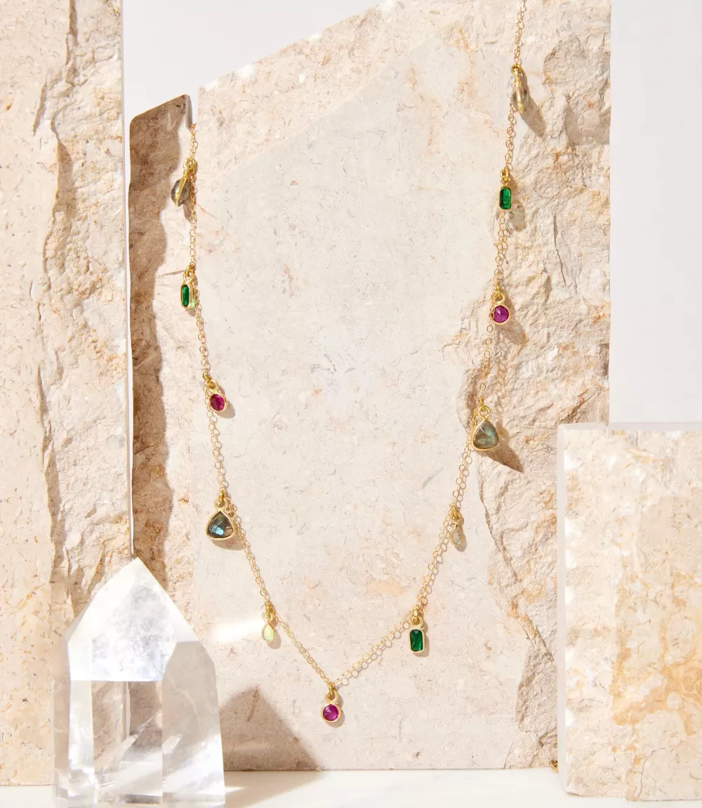 Multicolor Gemstone Necklace>Karen Kane Cheap