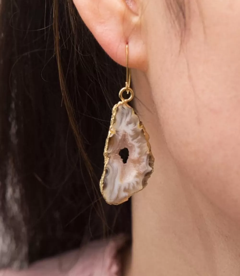 Agate Gold Earrings>Karen Kane Discount