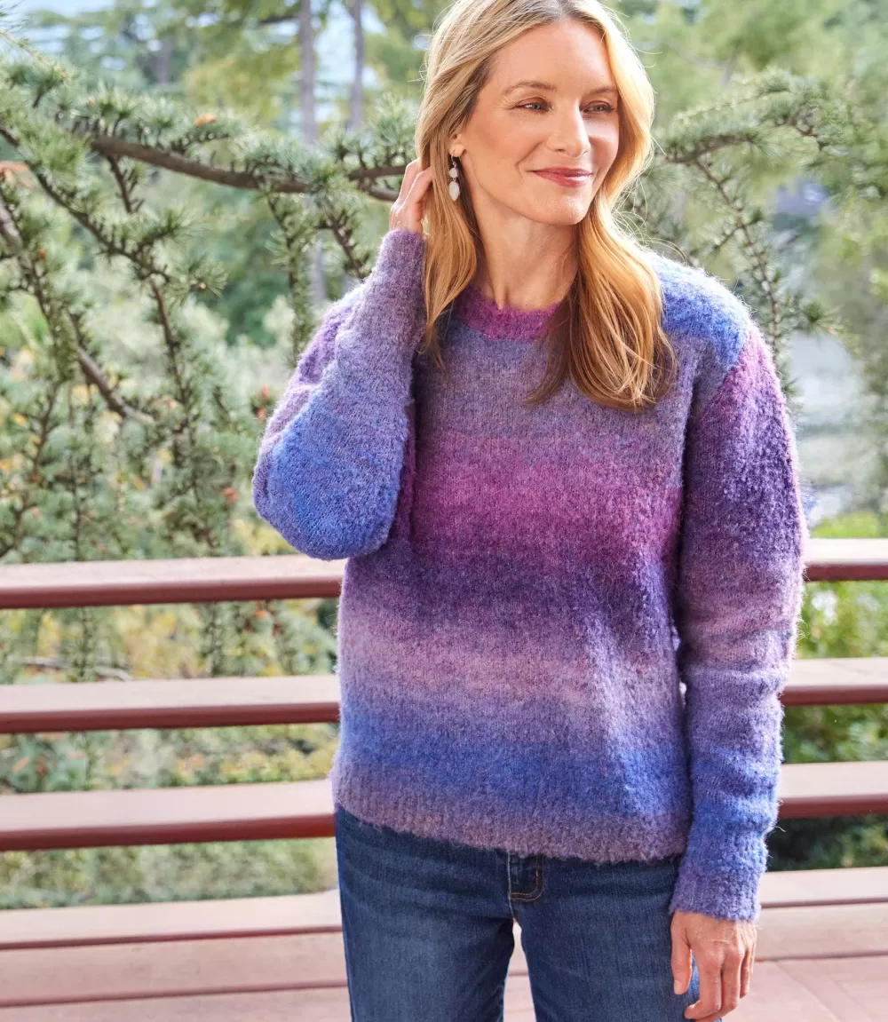 Ombre Boucle Sweater>Karen Kane Flash Sale