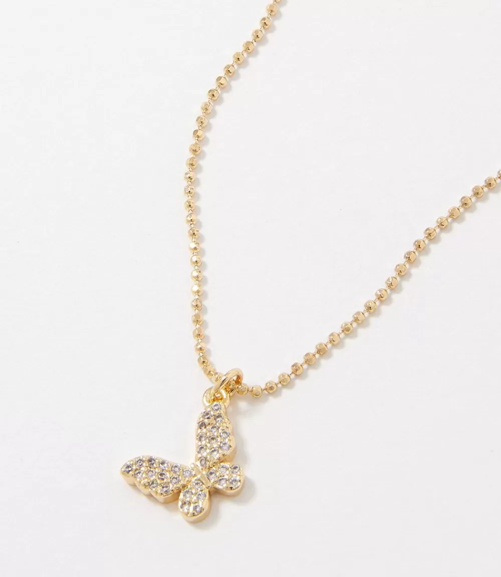 Pavé Butterfly Necklace>Karen Kane Cheap