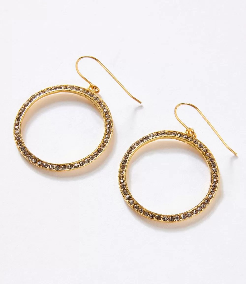 Pavé Hoop Earrings>Karen Kane Clearance