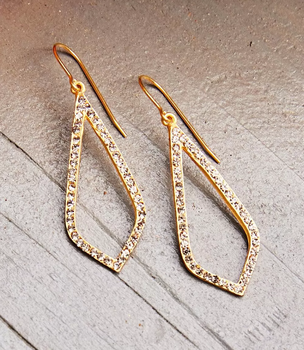 Pavé Kite Earrings>Karen Kane New