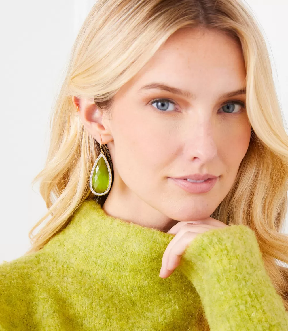 Pavé Long Teardrop Earrings>Karen Kane Discount