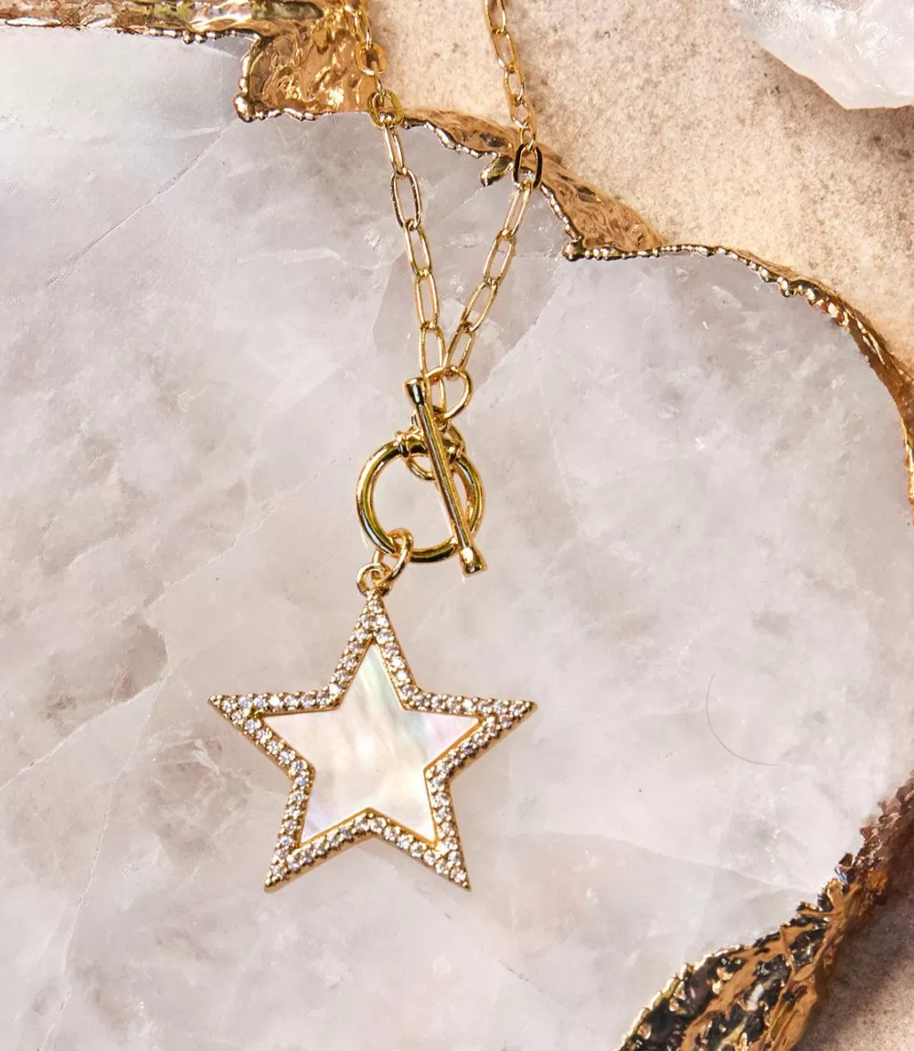 Pavé Star Toggle Necklace>Karen Kane Cheap