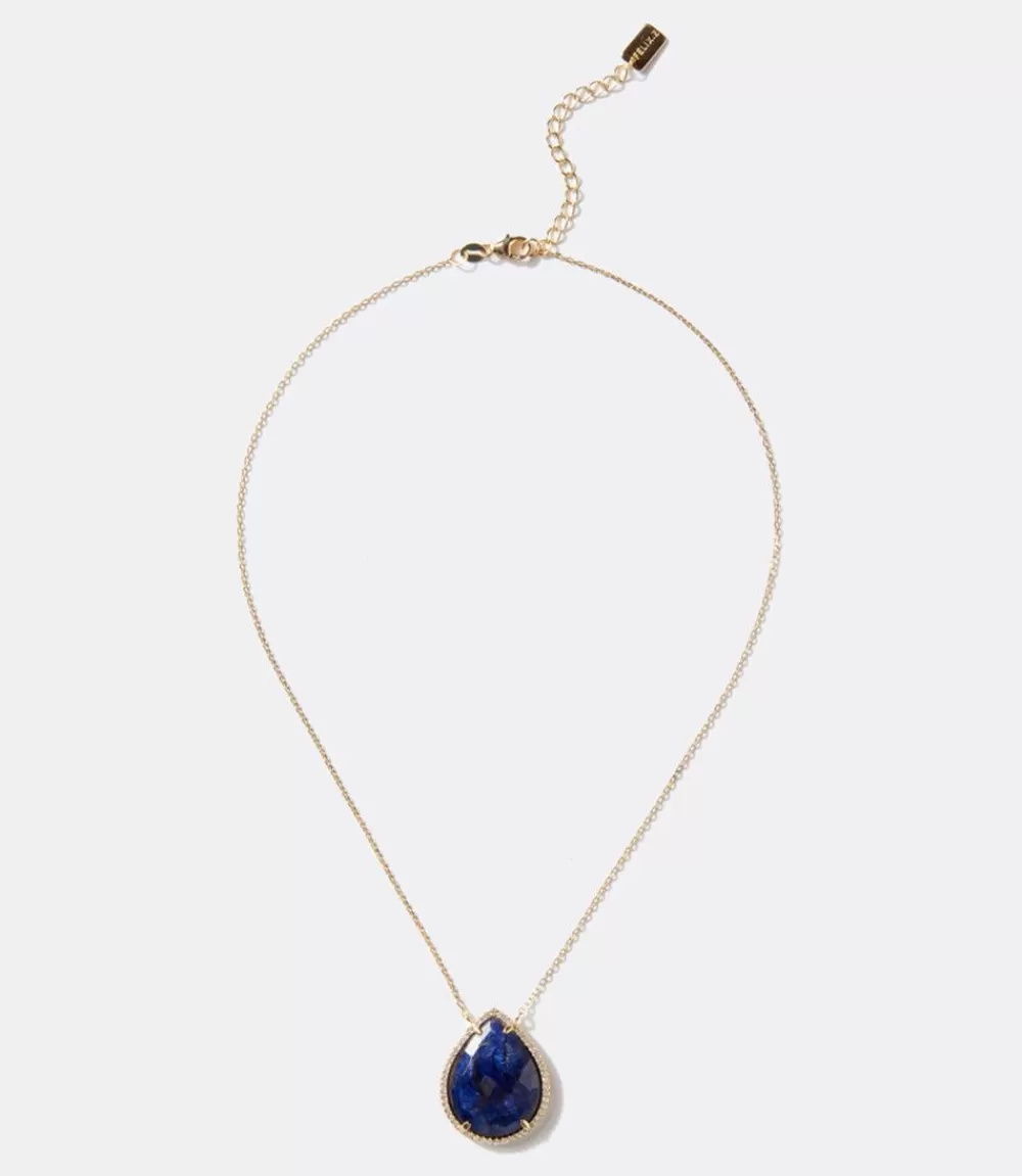 Pavé Teardrop Necklace>Karen Kane New