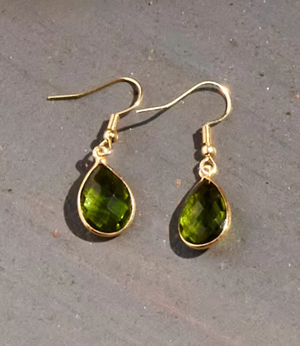 Peridot Gemstone Earrings>Karen Kane Clearance