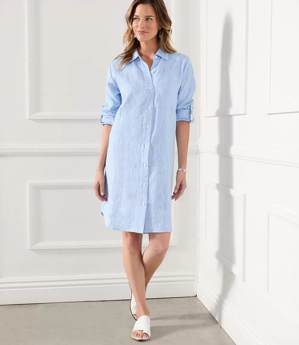 Petite Size Linen Shirtdress>Karen Kane Clearance