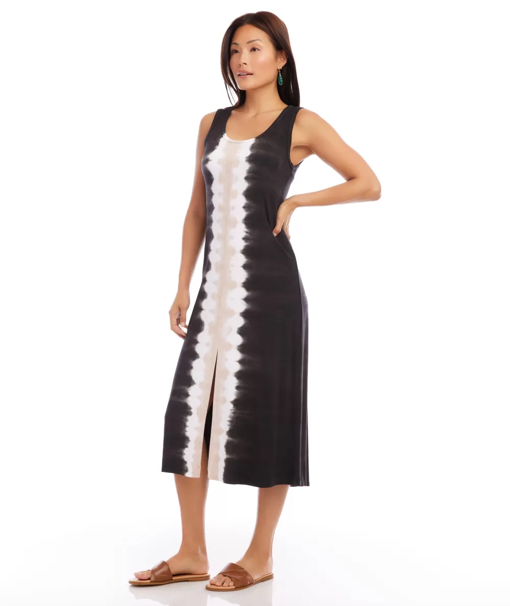 Petite Size Midi Tie Dye Dress>Karen Kane Cheap