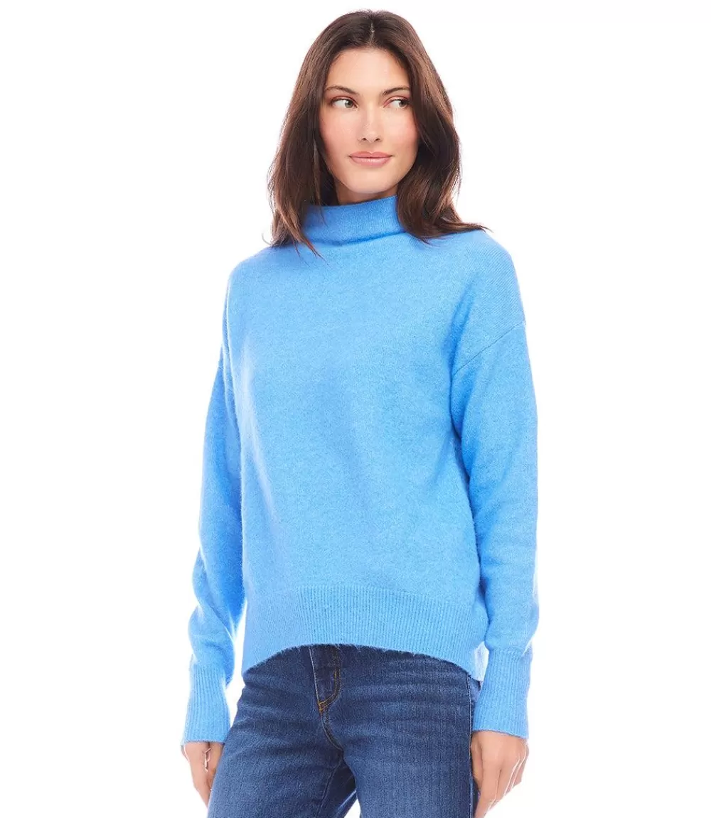 Petite Size Mock Neck Sweater>Karen Kane Best Sale