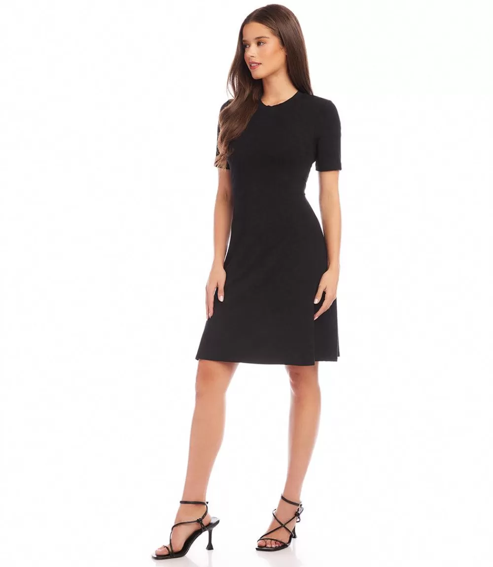 Petite Size Short Sleeve A-Line Dress>Karen Kane Clearance