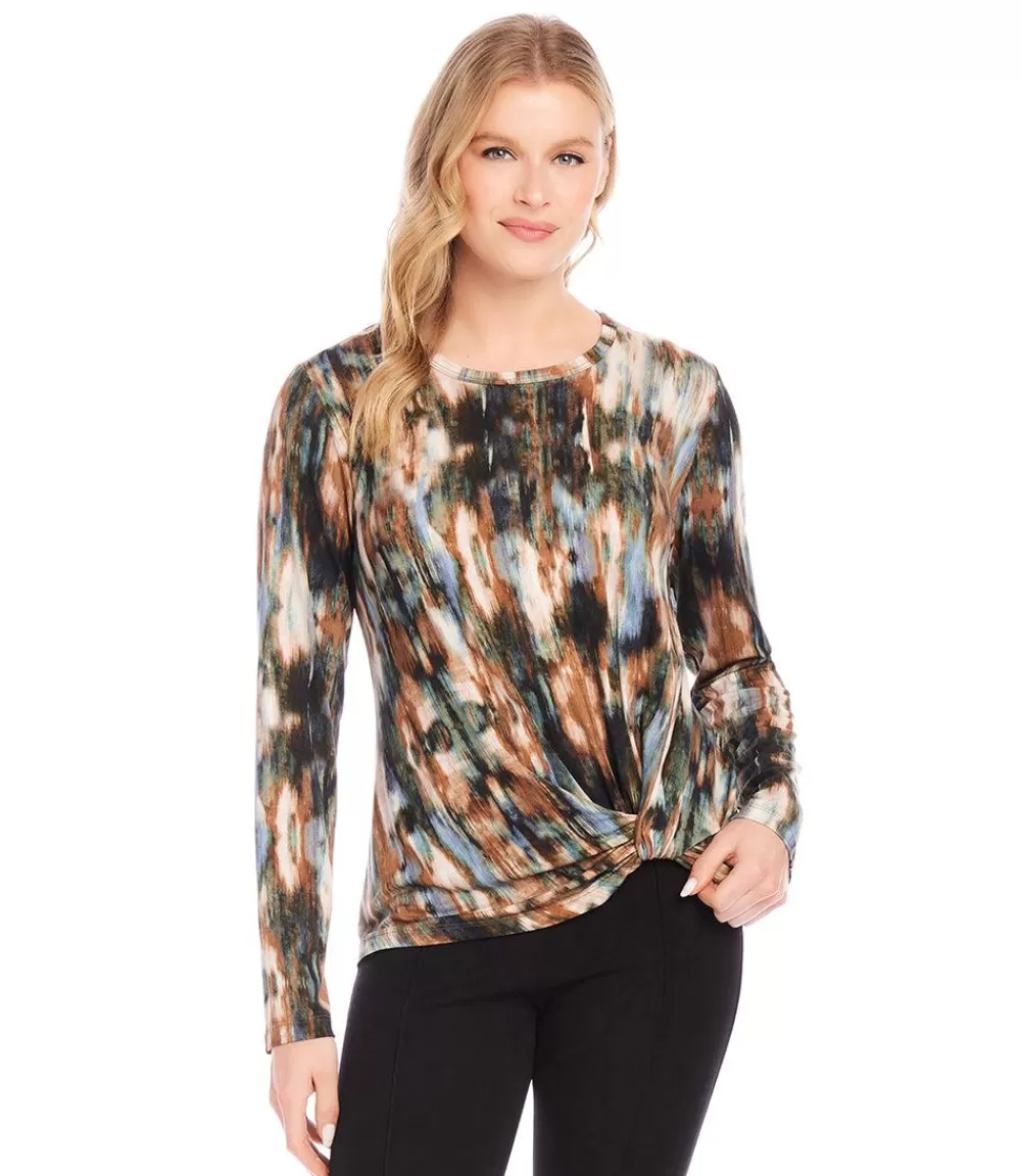 Petite Size Side Pick-Up Top>Karen Kane Fashion