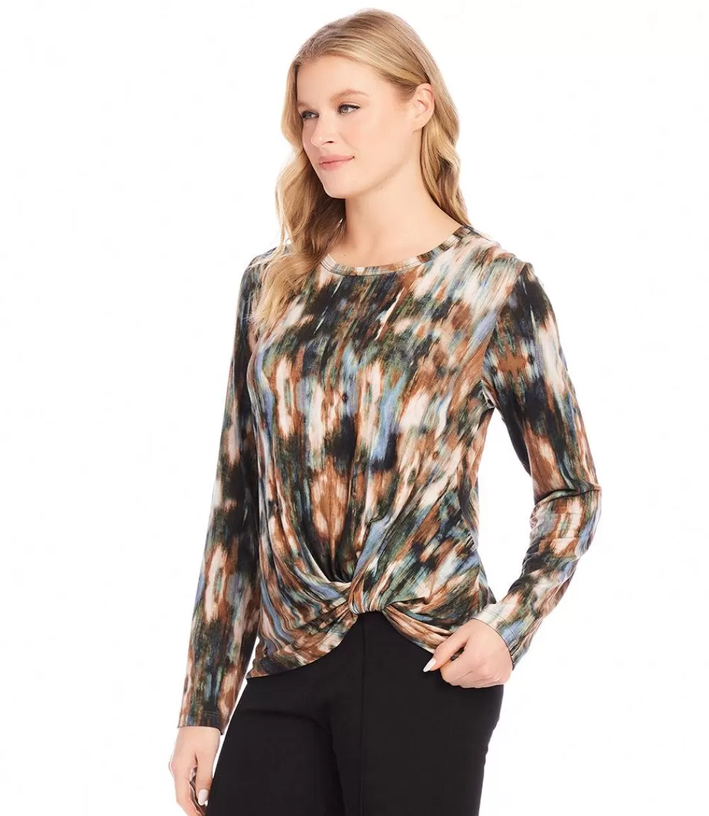 Petite Size Side Pick-Up Top>Karen Kane Fashion