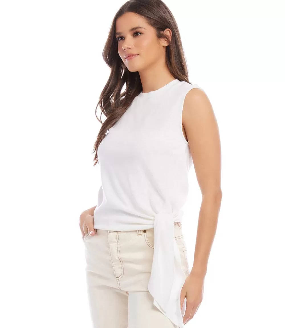 Petite Size Side-Tie Top>Karen Kane Flash Sale