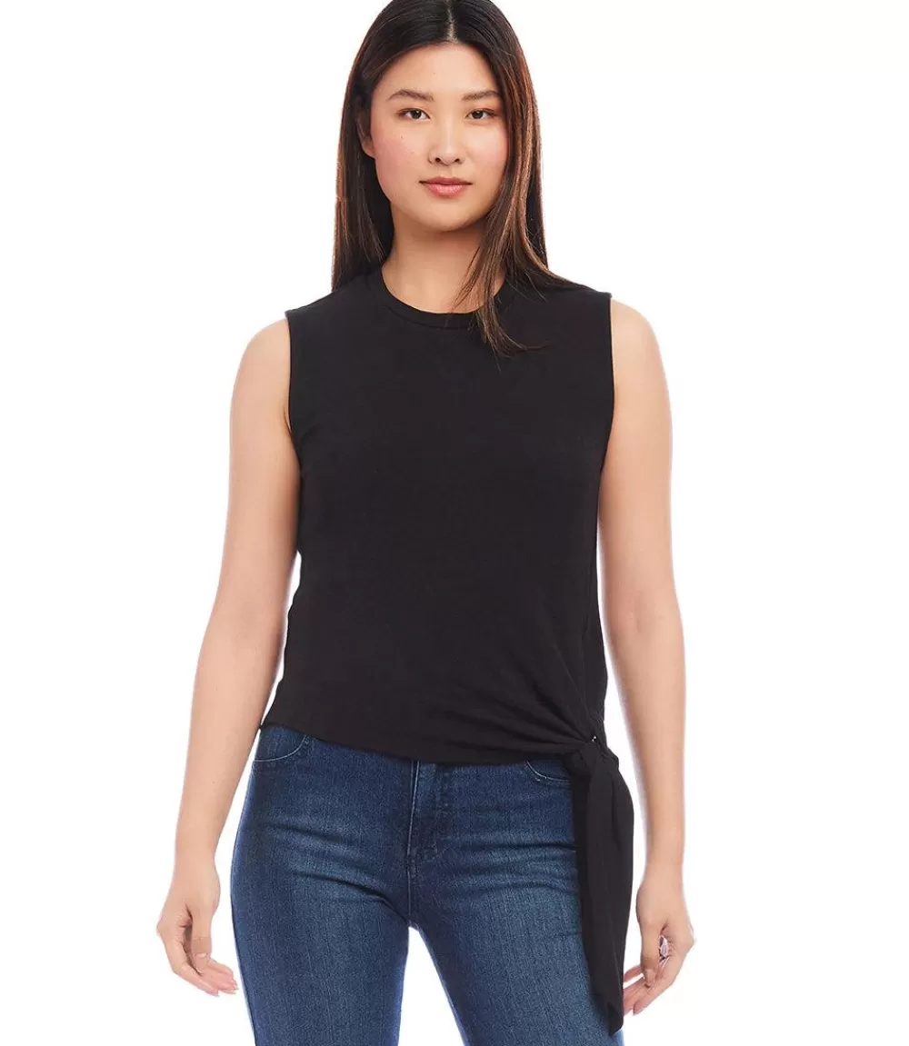 Petite Size Side-Tie Top>Karen Kane Fashion